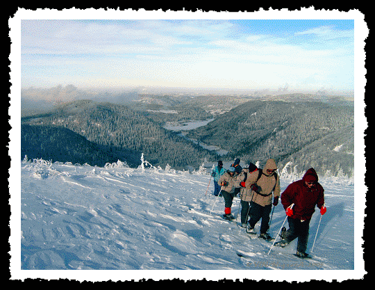 Une balade hivernale au dessus de la valle des lacs