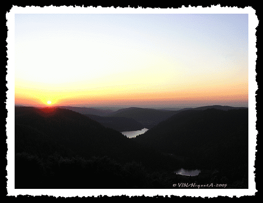 Valle des Lacs au coucher